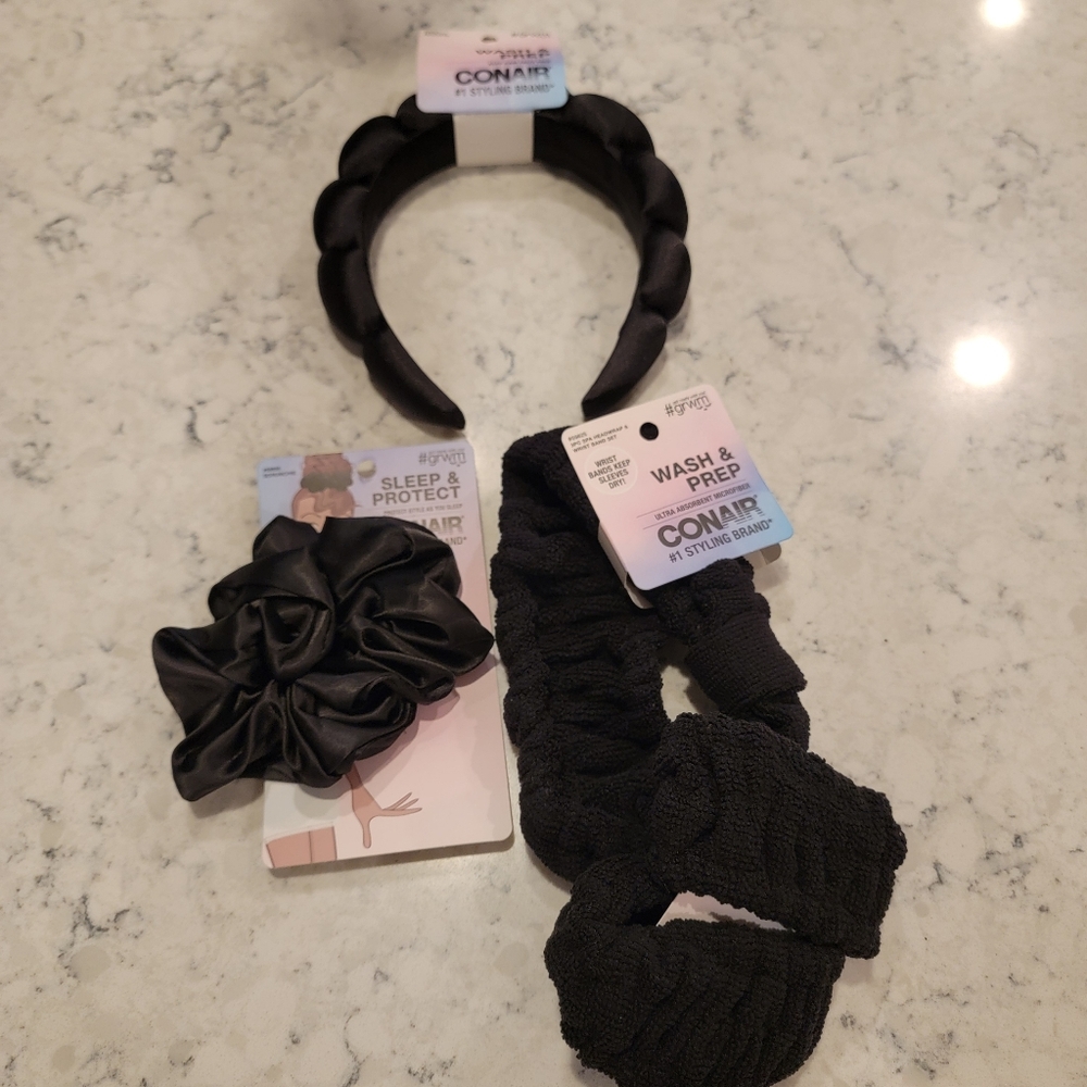 Conair "Wash & Prep" spa accessories skincare and makeup routines Bundle NWT!